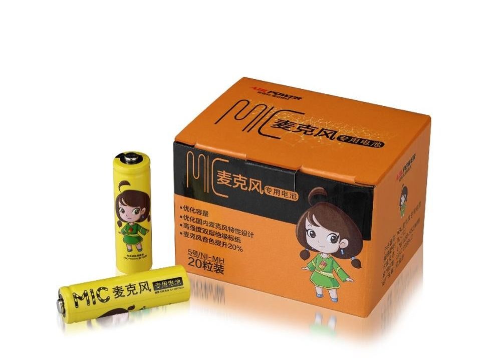 OEM 1.2v AA Rechargeable Karaoke Mic Battery